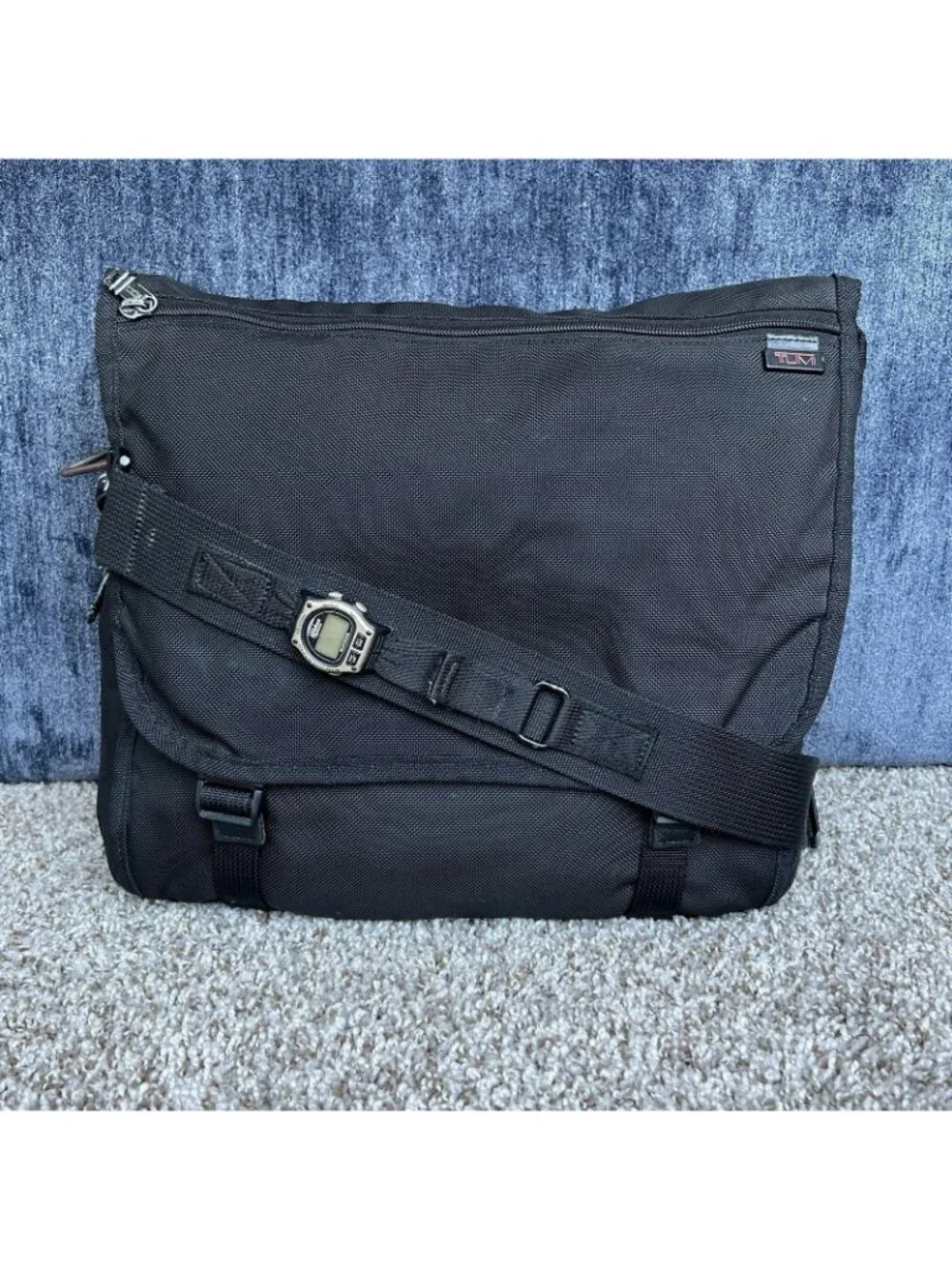 Tumi Crossbody Messenger Bag with Watch